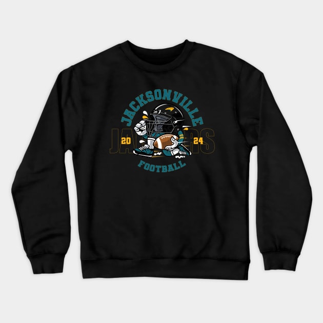 Jacksonville Football Crewneck Sweatshirt by Nagorniak